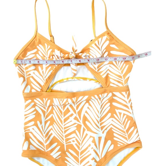 Shein Knot Front Cut Out One Piece Swimsuit M - Picture 4 of 6